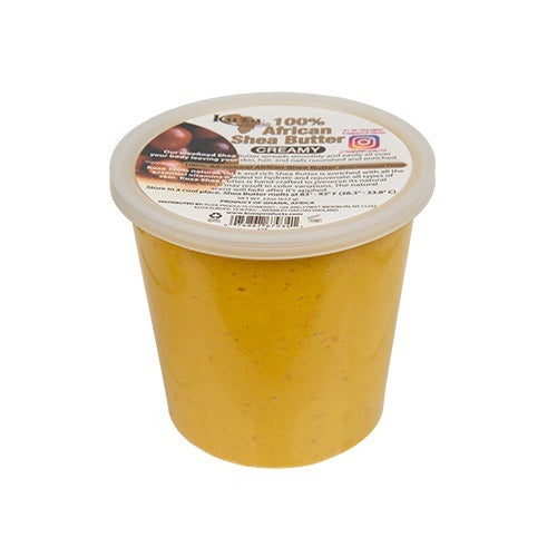 KUZA 100% YELLOW AFRICAN SHEA BUTTER - CREAMY 22OZ
