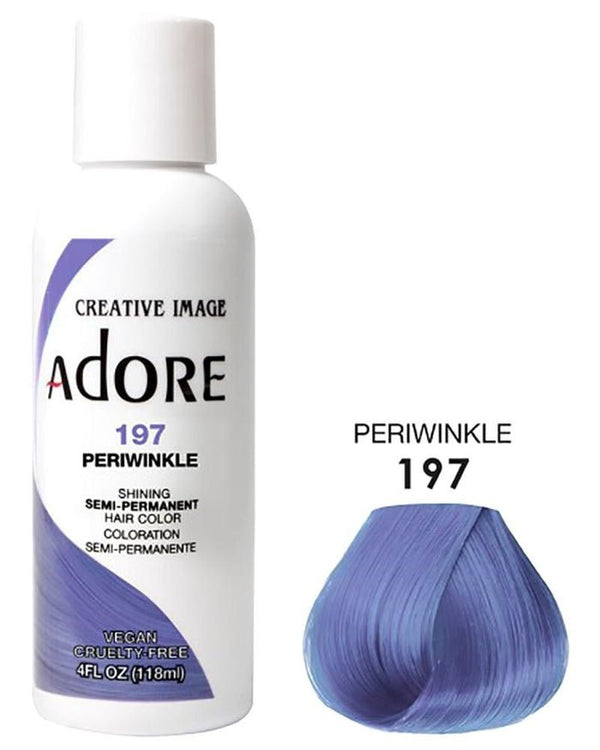 ADORE SEMI-PERMANENT HAIR COLOR - 197 PERIWINKLE 4OZ