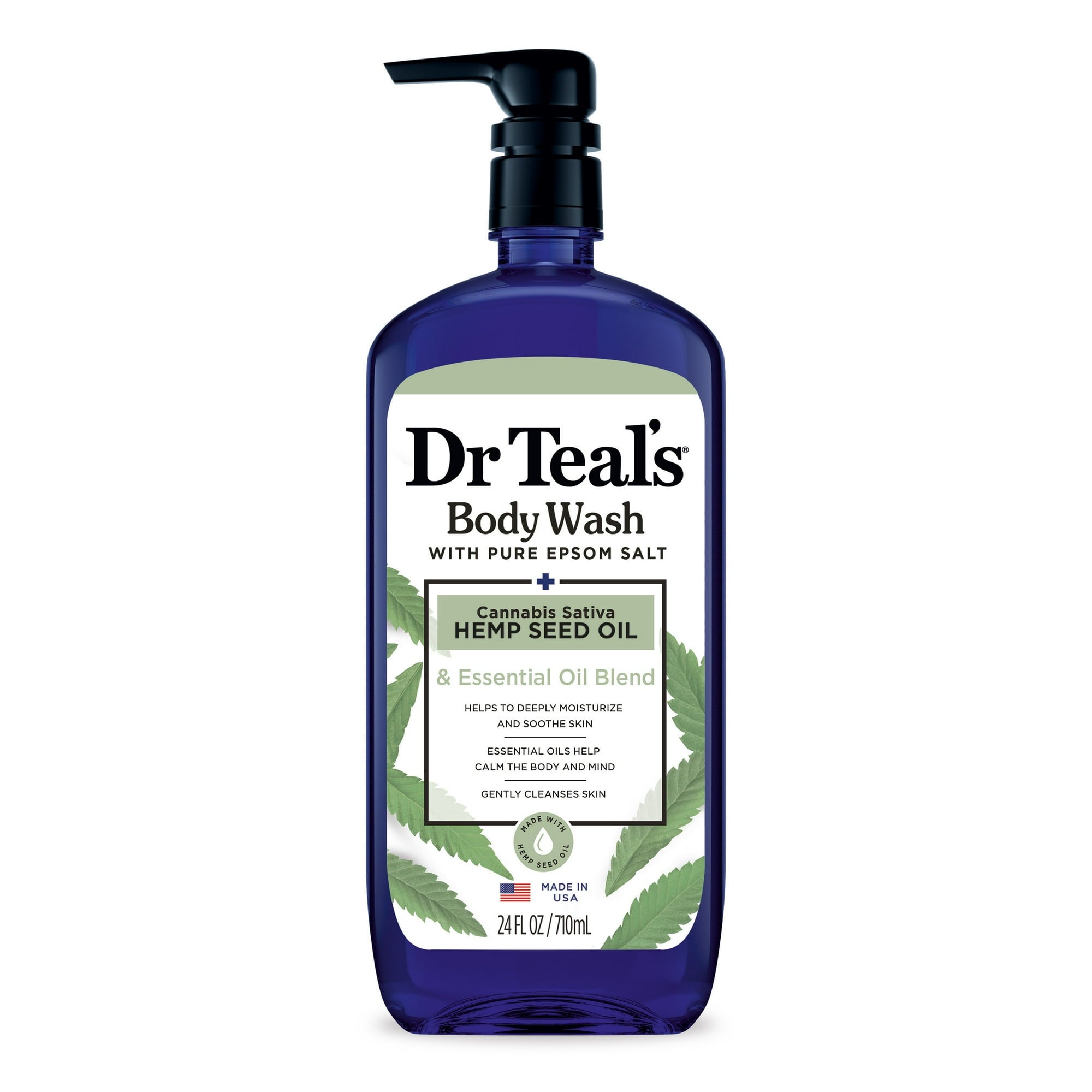 DR TEAL'S BODY WASH HEMP SEED OIL 24 OZ
