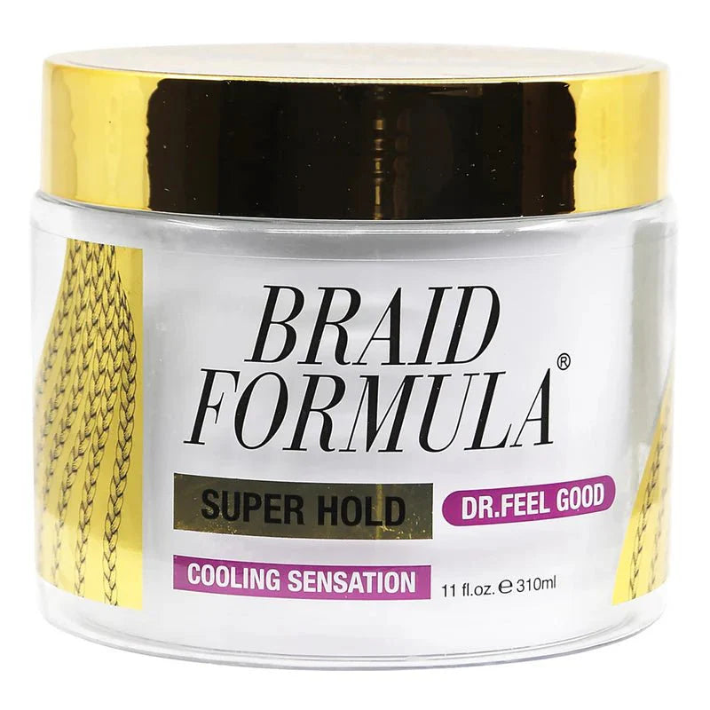 EBIN BRAID FORMULA DR. FEEL GOOD SUPER HOLD COOLING SENSATION CONDITIONING GEL 11OZ