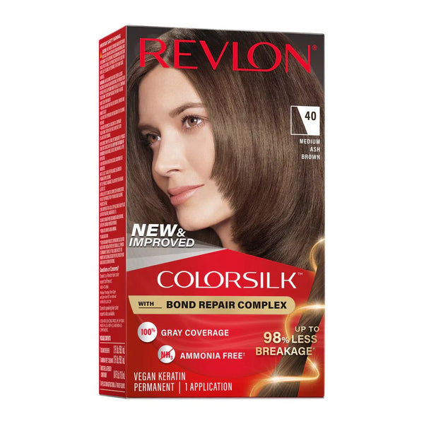 REVLON COLOR SILK BEAUTIFUL COLOR - 40  MEDIUM ASH BROWN